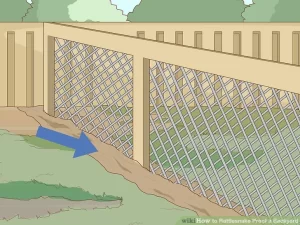 Photo of a fence being installed to prevent snakes in Dallas TX